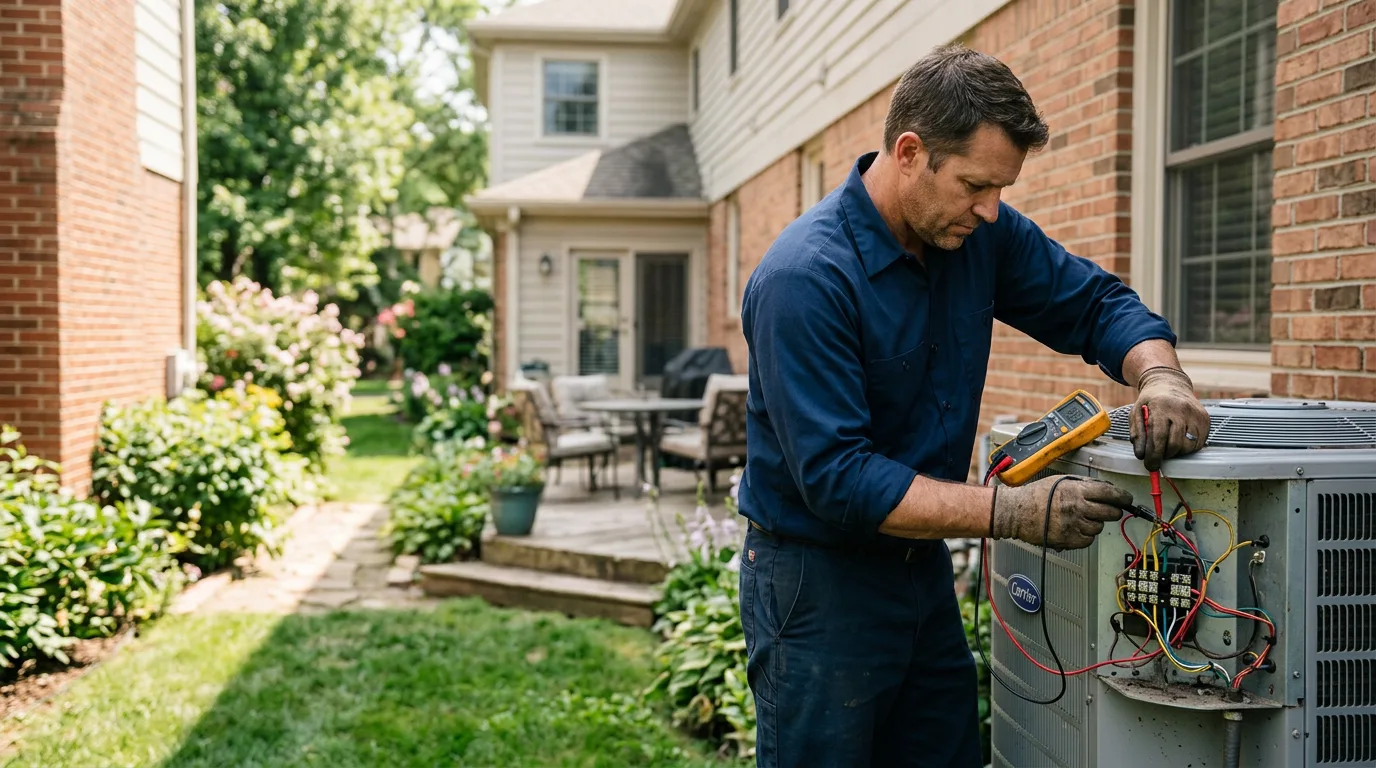 HVAC technician working near Tompkinsville, KY